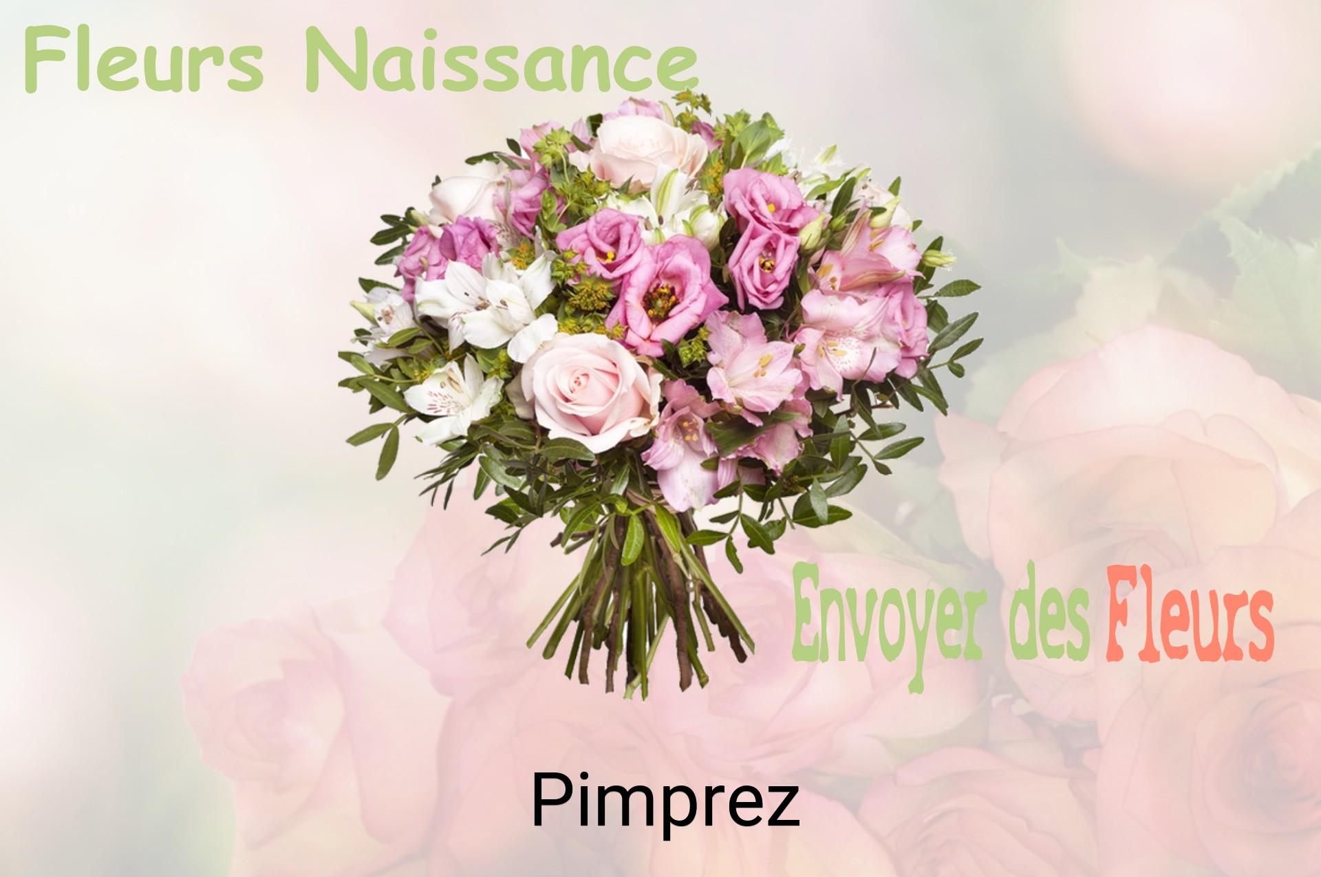 Bouquet de fleurs de naissance livré à Pimprez