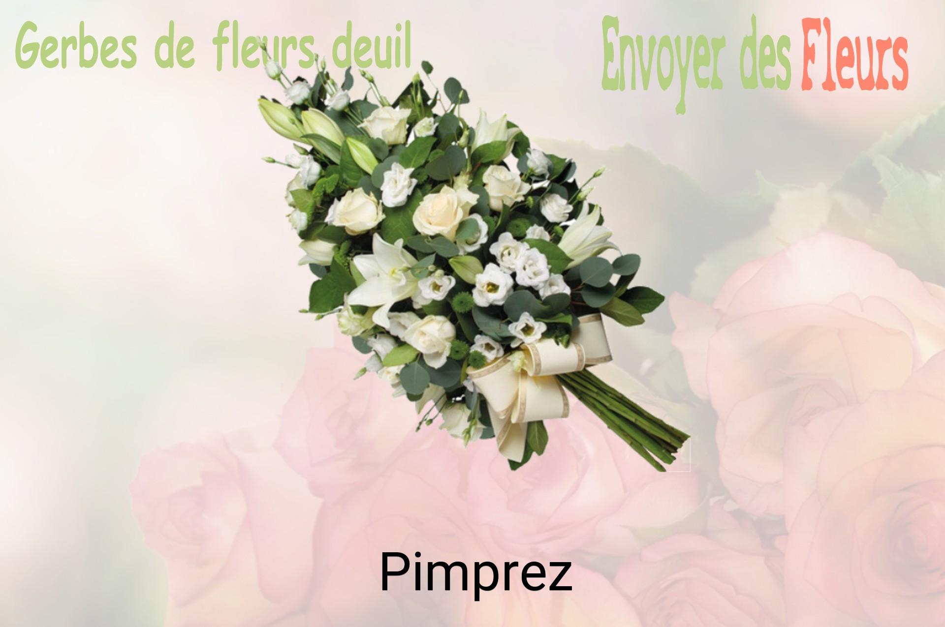 Gerbe de fleurs de deuil livrée à Pimprez